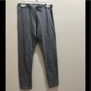 Girls gray elastic waist pants
